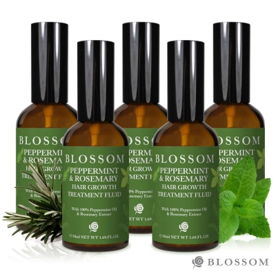 BLOSSOM 薄荷迷迭香植萃調理養髮液(50ML/瓶)*5入組