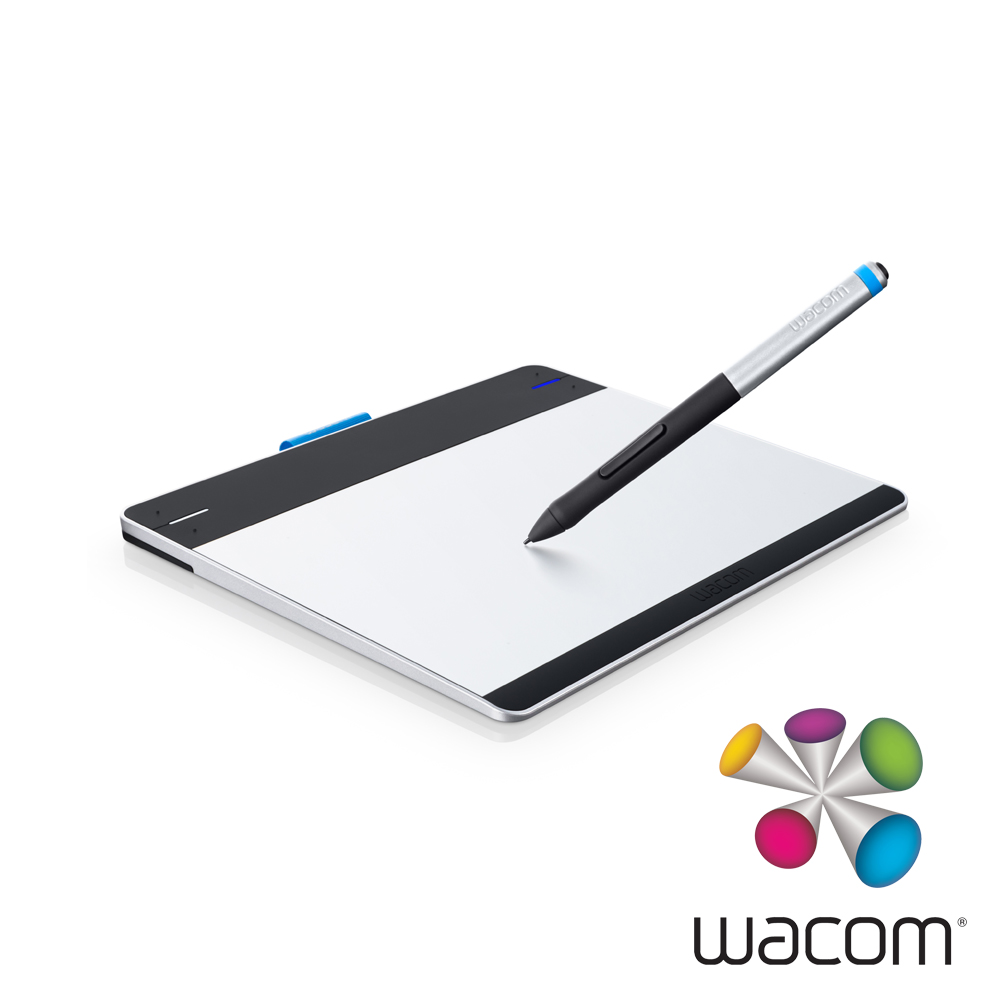 【福利品】Wacom Intuos創意版 Pen Small繪圖板CTL-480(銀/黑)