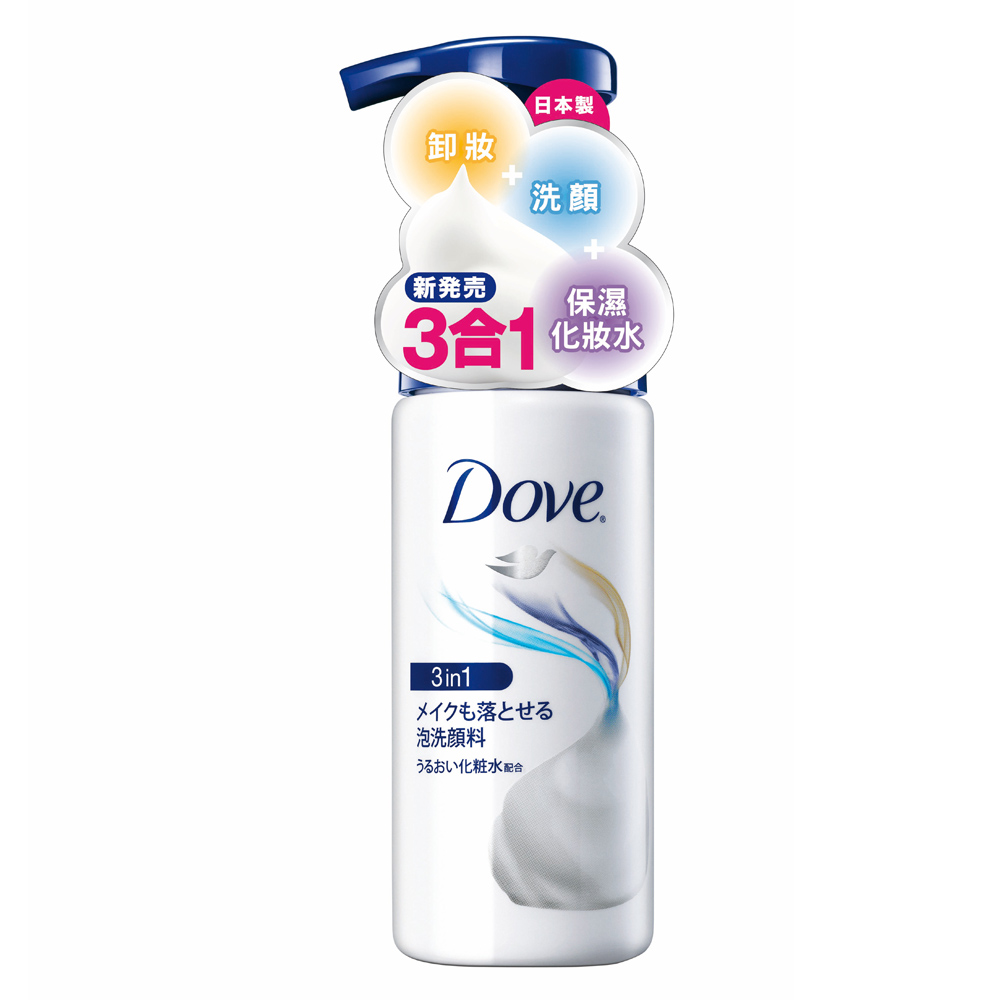 Dove多芬 3合1卸妝洗顏保濕慕絲150ml