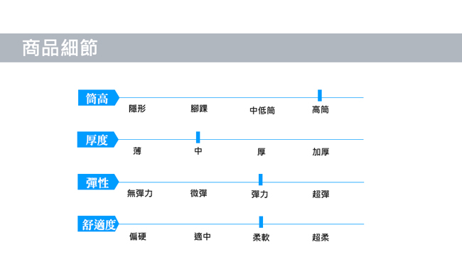 HANG TEN 素色條紋長襪2雙入組(男)_深灰(HT-026-69)