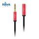 Hawk R315鋁合金3.5mm音源傳輸線(公-母150cm) product thumbnail 1
