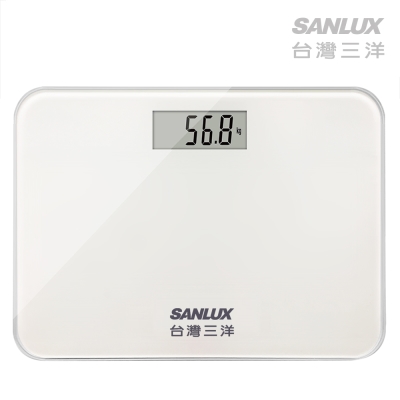 台灣三洋SANLUX數位體重計 (SYES-301MW)白色