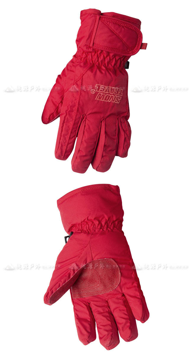 【SNOW TRAVEL 雪之旅】防水羽毛手套│保暖手套『紅』AR-1