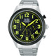 ALBA 街頭玩酷時尚三眼計時腕錶(AT3595X1)-黑x綠時標/44mm product thumbnail 1