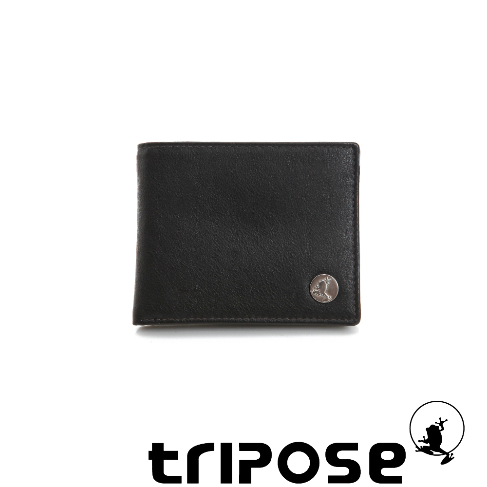 tripose Yuppie系列三摺夾零錢袋短夾 - 咖