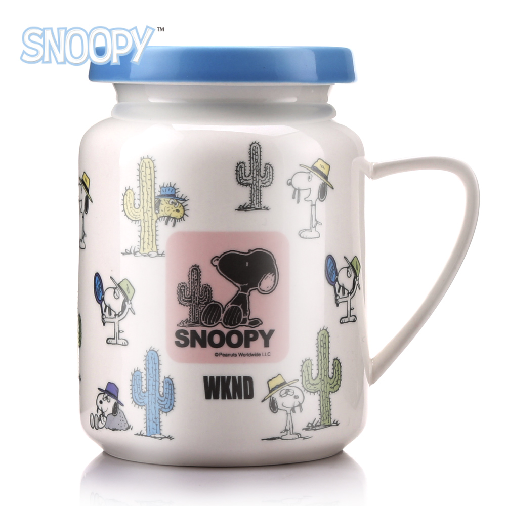 SNOOPY史努比 史努比清漾牛奶馬克杯490ml(8H)