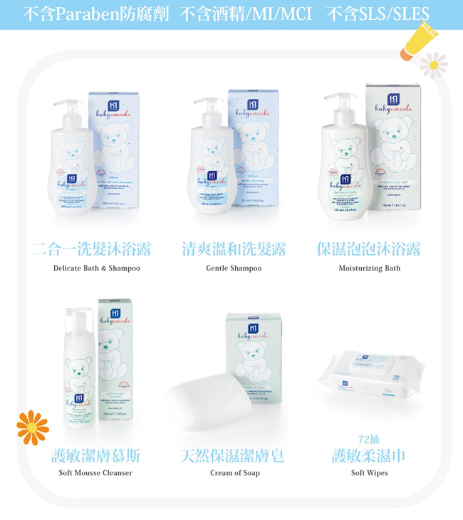 義大利Babycoccole 保濕泡泡沐浴露 250ml