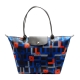 LONGCHAMP Le Pliage Artwalk普普風印花長把購物包(大-鈷藍色) product thumbnail 1