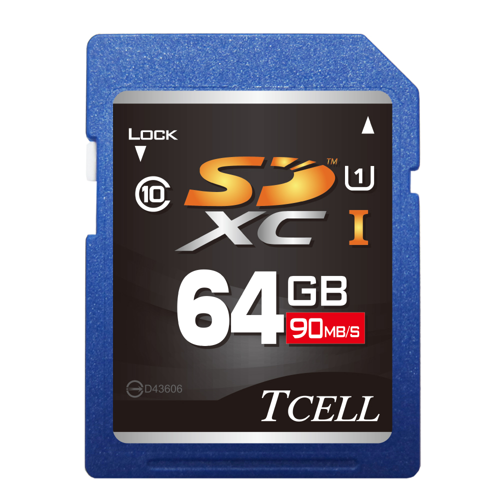 TCELL冠元 SDXC UHS-I 64GB 90MB/s高速記憶卡 Class10