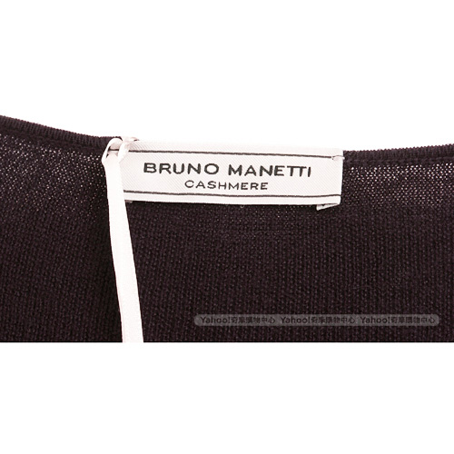 BRUNO MANETTI 深紫色無袖荷葉邊洋裝(不含項鍊)