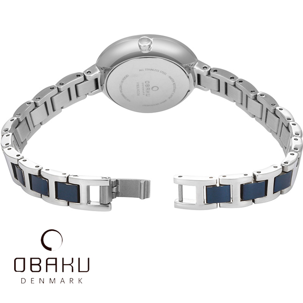 OBAKU 氣質雅致雙色時尚腕錶-V183LXCLSA/28mm
