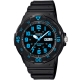 CASIO 潛水風DIVER LOOK指針錶(MRW-200H-2B)-黑/藍刻度/47.9mm product thumbnail 1