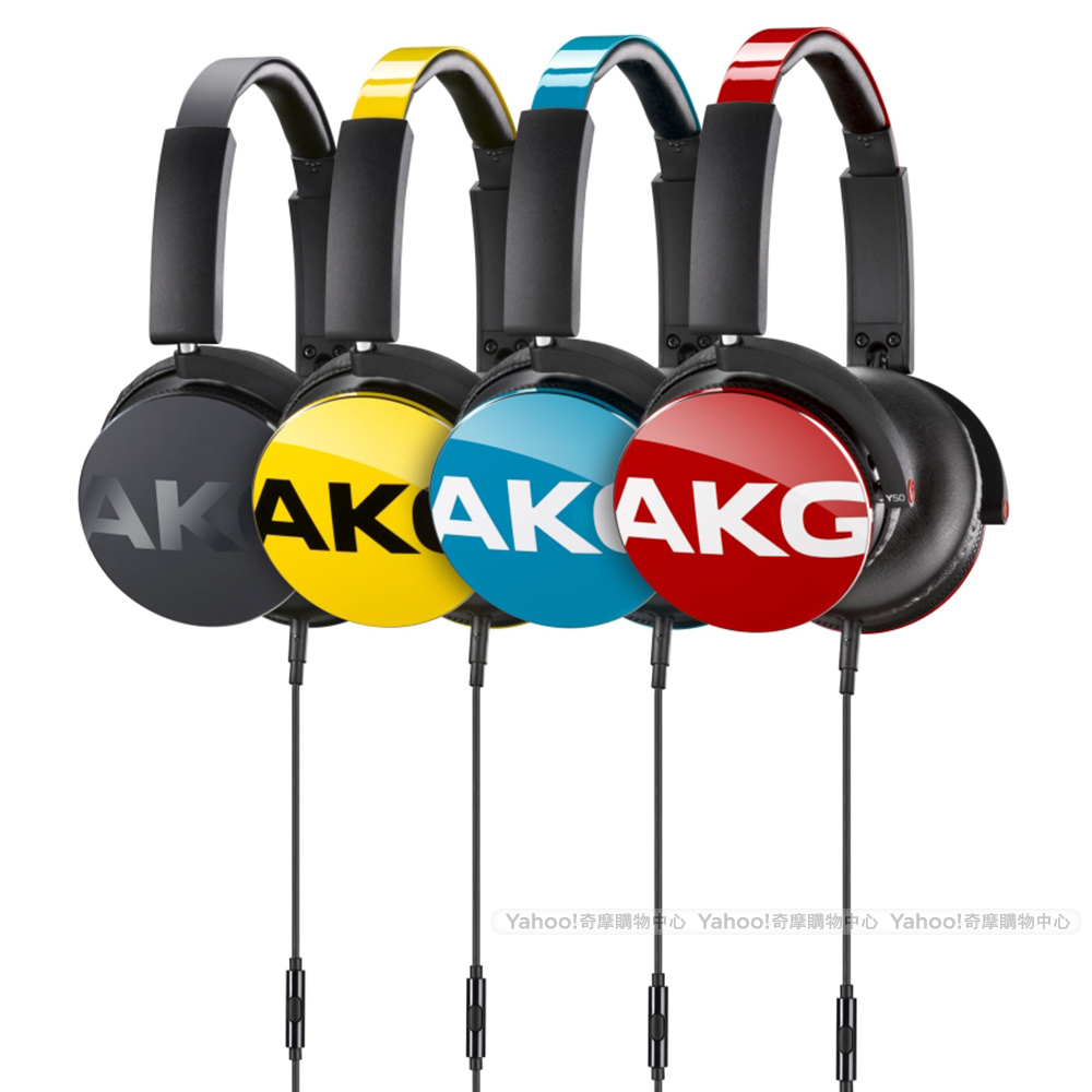 AKG Y50 頭戴式耳機 澎拜低音效果 可換線設計 智慧型手機專用