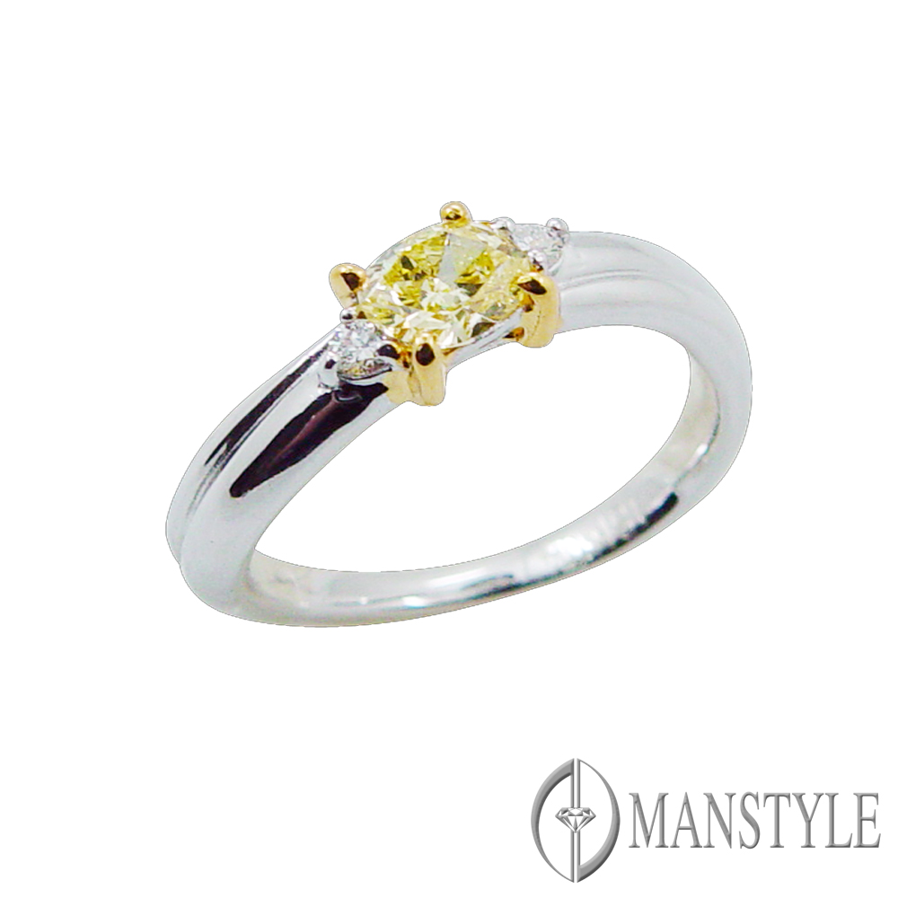 MANSTYLE DIAMOND「愛的金彩」0.47ct 花式切割鑽戒