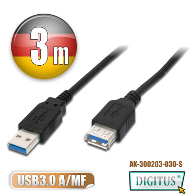 曜兆DIGITUSUSB3.0A公轉A母線(USB3延長用)*3公尺