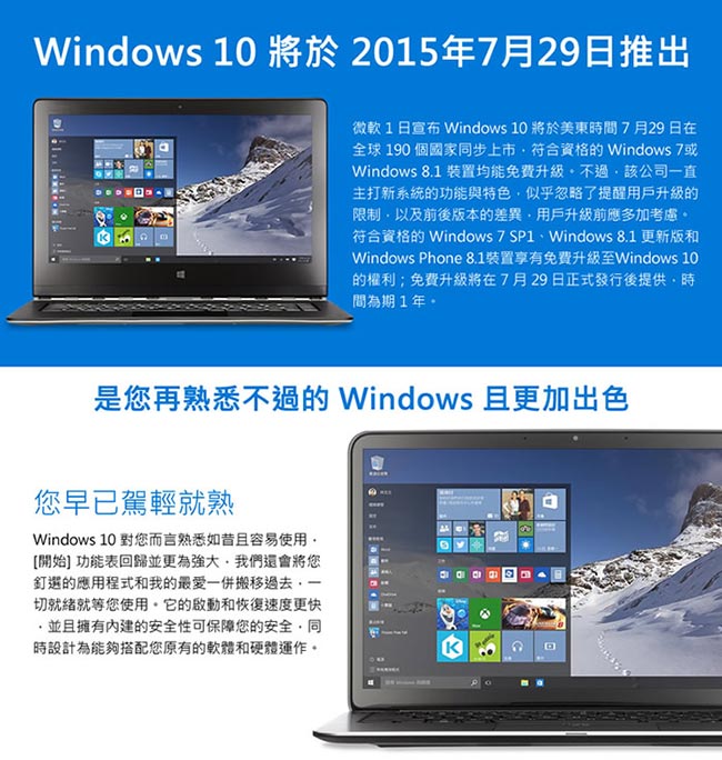 Windows Home 10 中文家用版盒裝(內附USB)