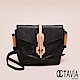 OCTAVIA 8 真皮- 黑色功克力 厚原皮插銷式肩斜背包- 99%黑 product thumbnail 1