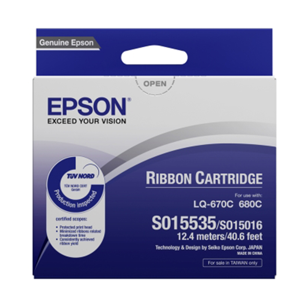 (一百入)EPSON S015535色帶(適用LQ-670/680)