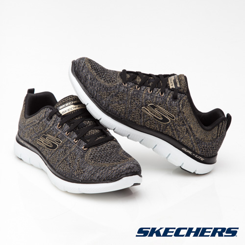 SKECHERS (女) 運動系列FLEX APPEAL 2.0-12617BKGD