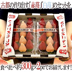果之蔬＊古都華淡雪雙色草莓22-30入(2盒入)
