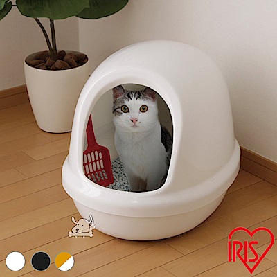 IRIS 日本 簡易屋型單層貓砂盆(PNE-500F)共3色
