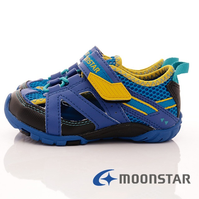 日本月星頂級童鞋 透氣後穩定款 CON315藍(中小童段)