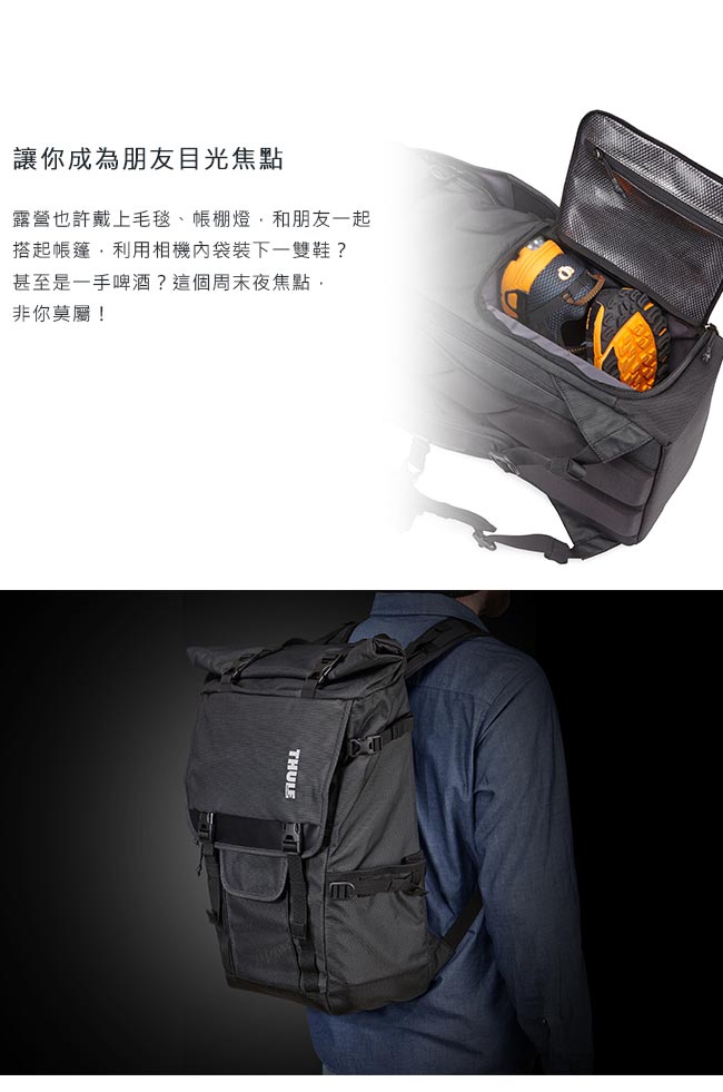 Thule Covert DSLR 上掀式背包-礦藍