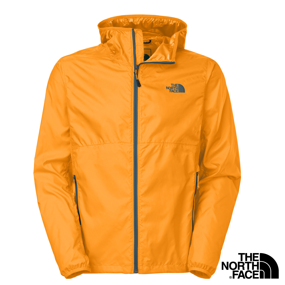 The North Face 男 輕量風衣外套 菊橘