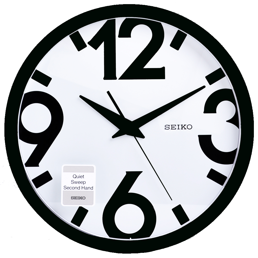 SEIKO 精工 藝術設計風 滑動式秒針 靜音 時鐘 掛鐘(QXA476A)-31cm