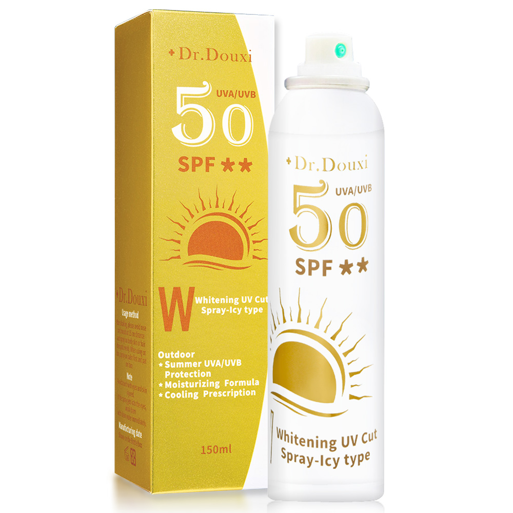 Dr.Douxi朵璽 安心曬 美白防曬噴霧重量版150ml(酷涼清爽型SPF50★★)