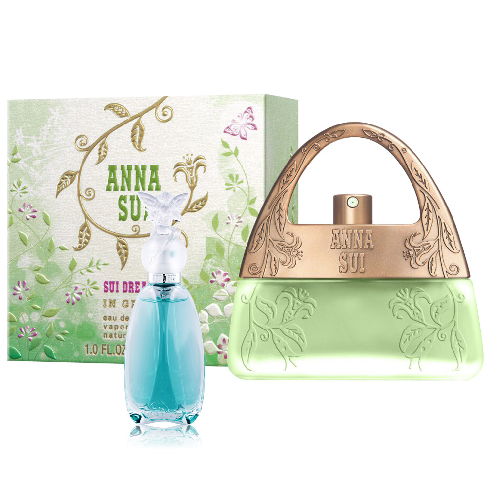 ANNA SUI安娜蘇甜蜜夢境-茉綠限量版女性淡香水30ml(贈同品牌小香