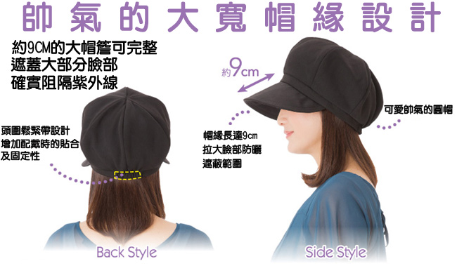 日本sunfamily降溫涼感帥氣小顏防曬帽