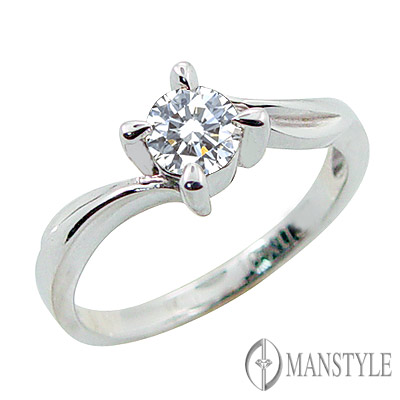 MANSTYLE「相依」0.30ct 八心八箭鑽戒