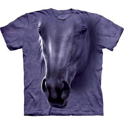 摩達客-美國The Mountain 馬頭像 兒童版純棉環保短袖T恤