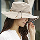 【Sunlead】抗UV雙色寬緣蕾絲滾邊防曬寬圓頂遮陽軟帽 (摩卡色) product thumbnail 1
