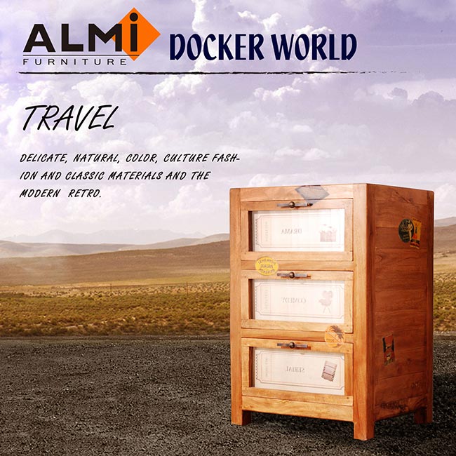 ALMI-GRAINETIER 3 DRAWERS 三抽收納櫃W55*D45*H81CM