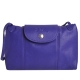 Longchamp Le Pliage Cuir 小羊皮迷你斜背包/郵差包(紫) product thumbnail 1