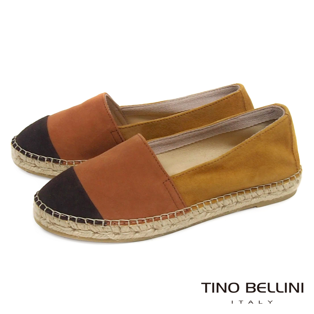 Tino Bellini 西班牙進口3色階麻編休閒鞋_ 咖