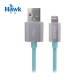 Hawk 鋁合金iPhone 5 Lightning 充電傳輸線-粉綠 product thumbnail 1