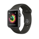 Apple Watch Series 3 GPS,38mm太空灰色鋁金屬錶殼/灰色運動錶帶 product thumbnail 1