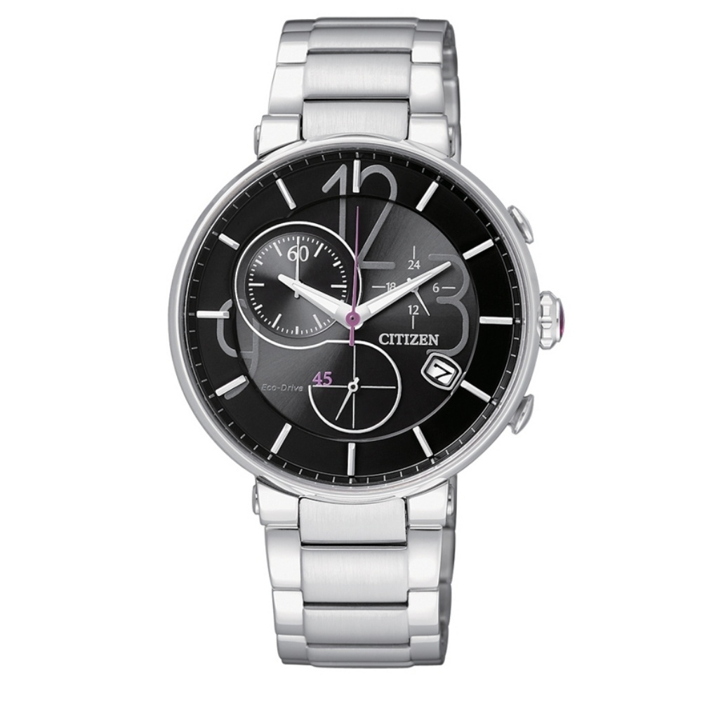 CITIZEN Eco-Drive LADYS 時尚三眼女錶(FB1200-51E)-34mm