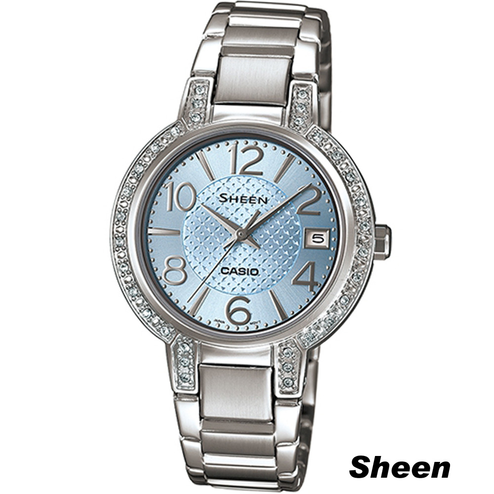 SHEEN 優雅奢華時尚腕錶-水藍/32mm