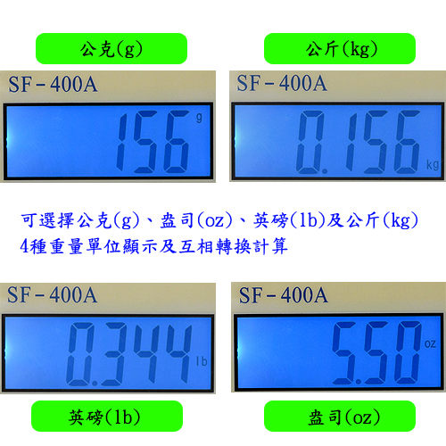 3kg家用4單位多功能精密液晶背光版方型電子秤料理秤