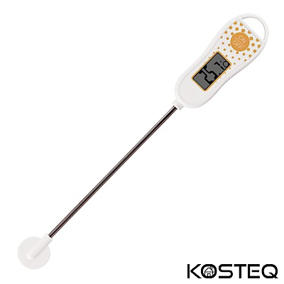 KOSTEQ 普普風快速測量多用途電子溫度計-白色(附探針保護蓋)