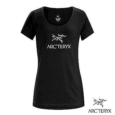 Arcteryx 24系列 女 有機棉 ARCWORD 短袖T 黑
