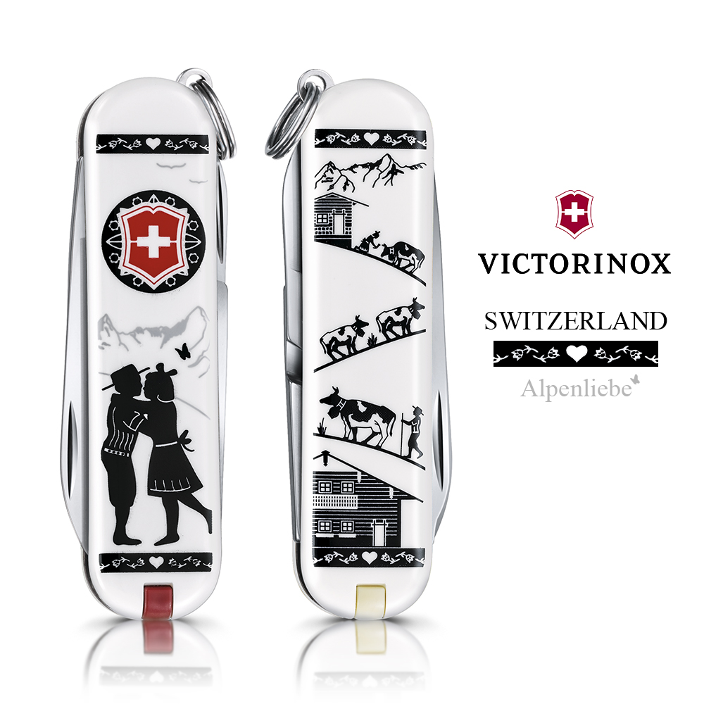 VICTORINOX 瑞士維氏限量迷你7用印花瑞士刀-阿爾卑斯山之戀