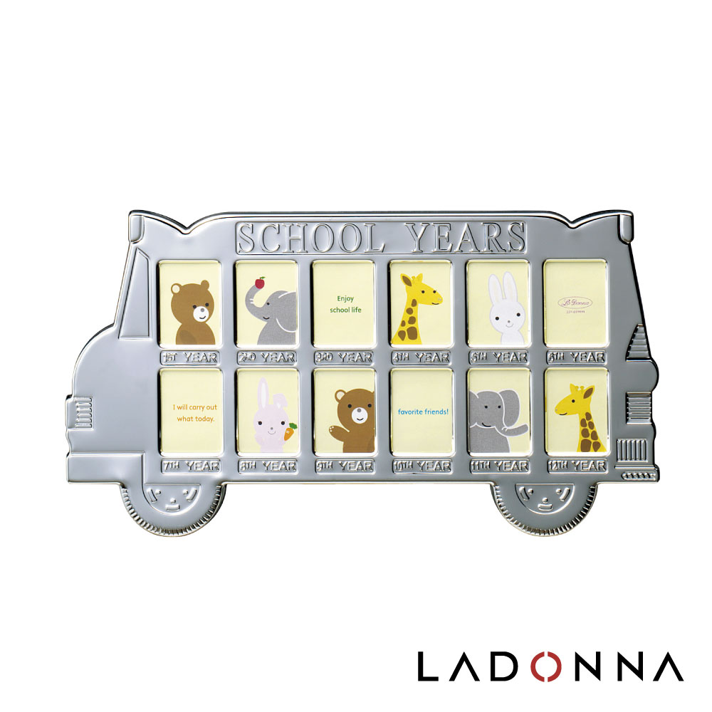 日本 LADONNA Baby 親親寶貝 公車相框