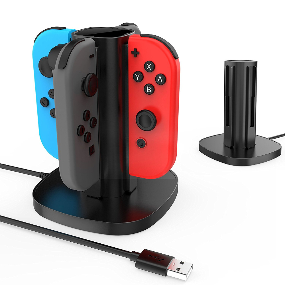 Gamewill任天堂switch 四合一充電座智慧安全充電joy Con 手把專用 Switch 週邊配件 Yahoo奇摩購物中心