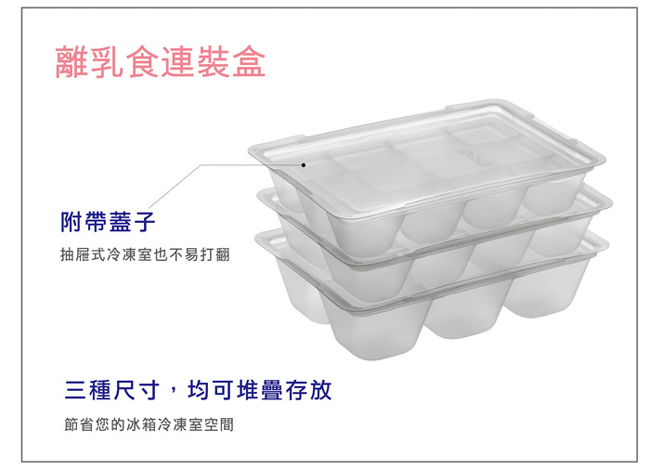 日本利其爾 Richell 離乳食連裝盒25ml (2組)