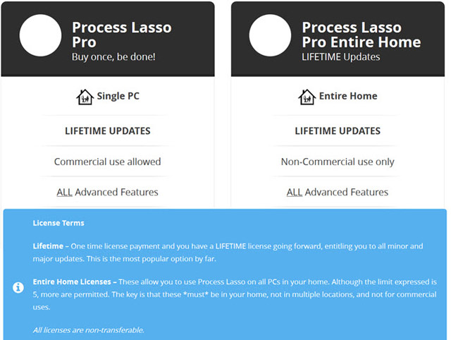 Process Lasso Pro-商業單機版 (永久維護) (下載版)